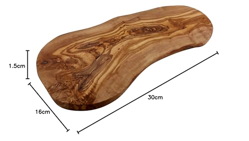 Cleminson 30 x 16 cm Olive Wood Chopping, Serving and Antipasti Board