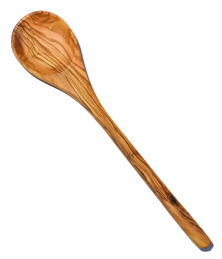 Cleminson Handcrafted Olive Wood Utensils 3 Pieces Available – Wooden Spatula, Spoon & Sauce Spoon with Corner or 3-Piece Set (Spoon)