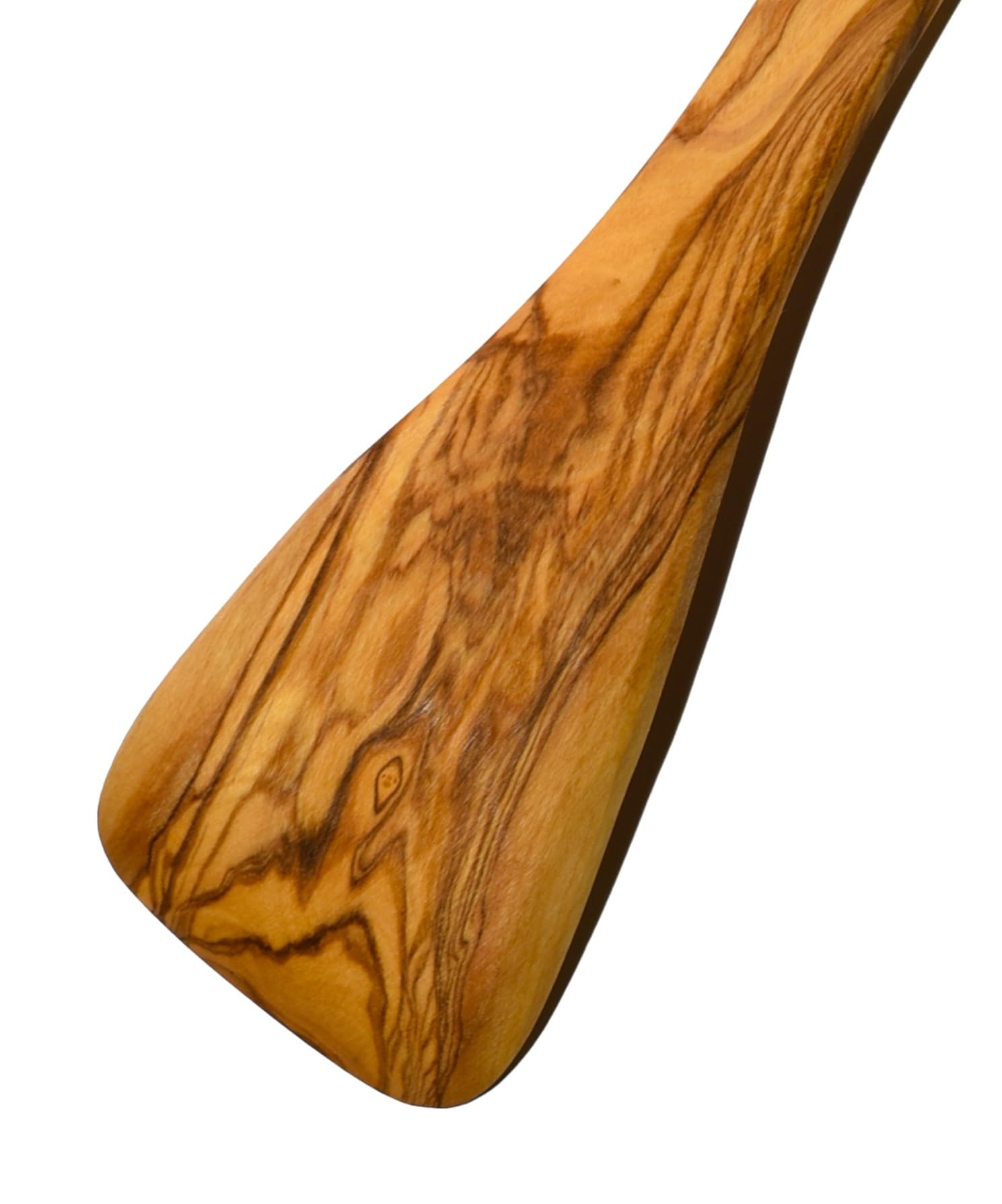 Cleminson Handcrafted Olive Wood Utensils 3 Pieces Available – Wooden Spatula, Spoon & Sauce Spoon with Corner or 3-Piece Set (Spatula)