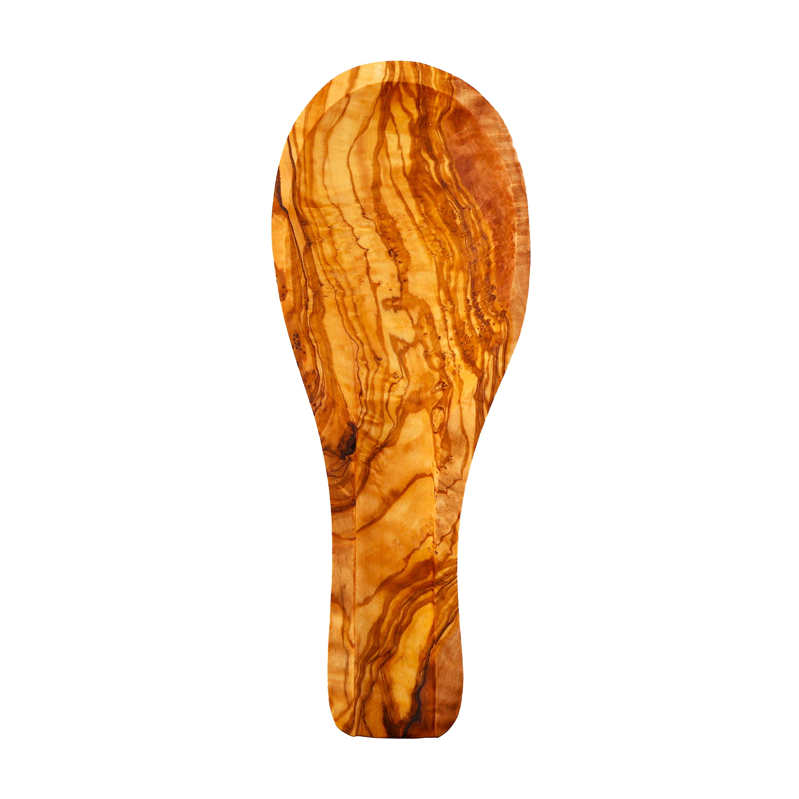 Cleminson Olive Wood Kitchen Spoon Rest, Hand-Carved, 23 x 9 cm, Made in Tunisia