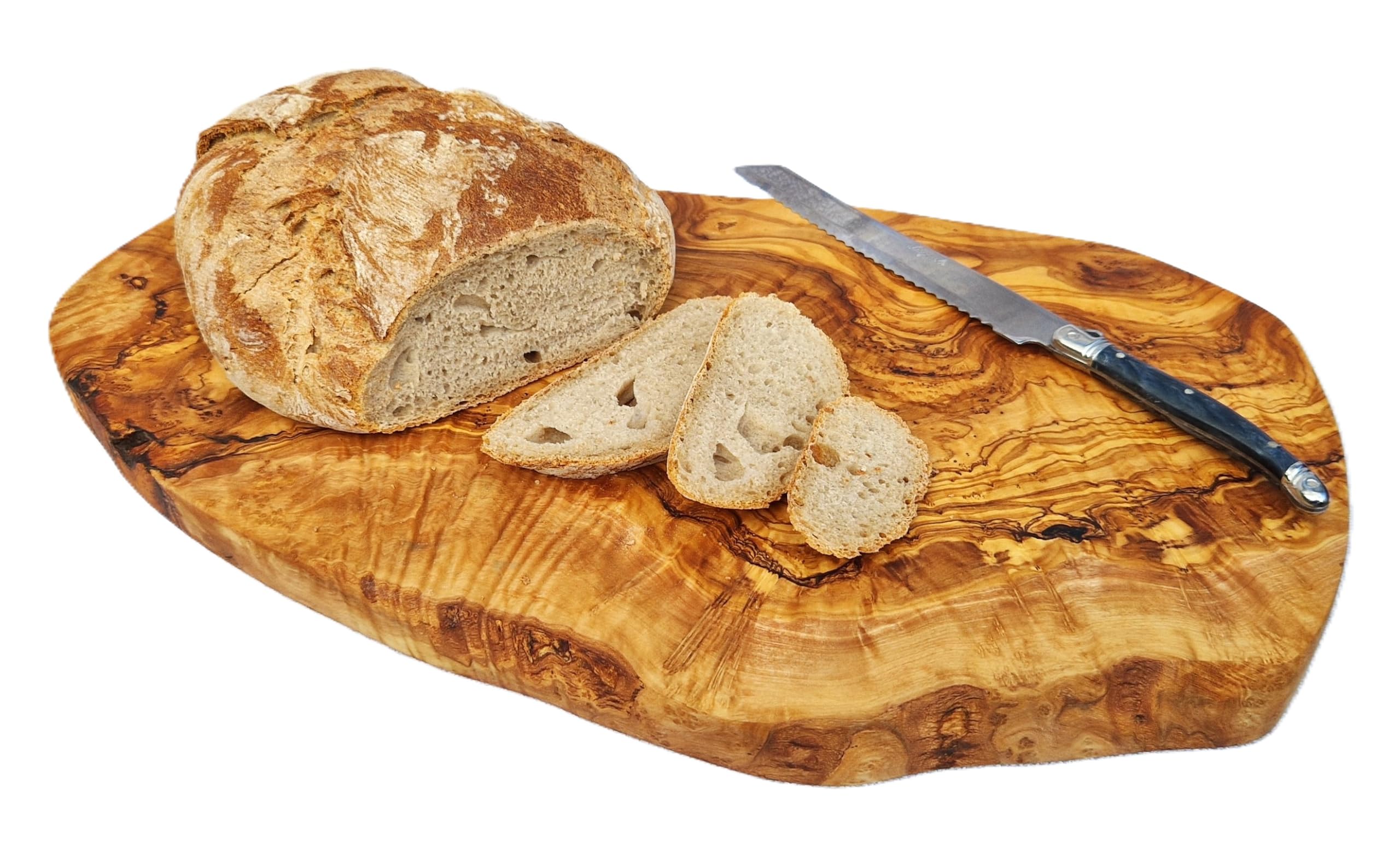 Cleminson 50 x 22 cm Large Olive Wood Chopping, Serving and Antipasti Board
